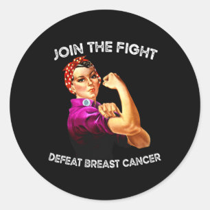 Adesivo Rosie The Riveter Derrotar A Consciência Do Cancer