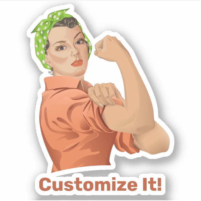 Adesivo Rosie the Riveter Sticker (Frente)