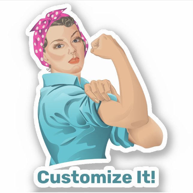 Adesivo Rosie the Riveter Sticker (Frente)
