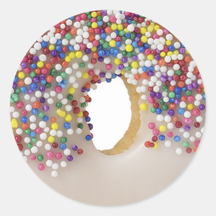 Adesivo rosquinha com confeitos