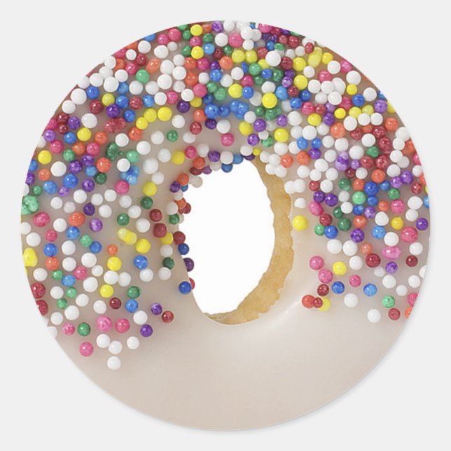 Adesivo rosquinha com confeitos (Frente)