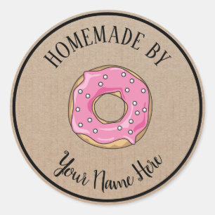 Adesivo Rosquinha Cookie Cake Homemade Por Artesanato Vint