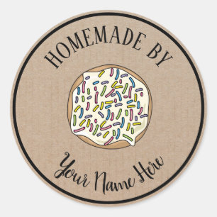 Adesivo Rosquinha Cookie Cake Homemade Por Artesanato Vint