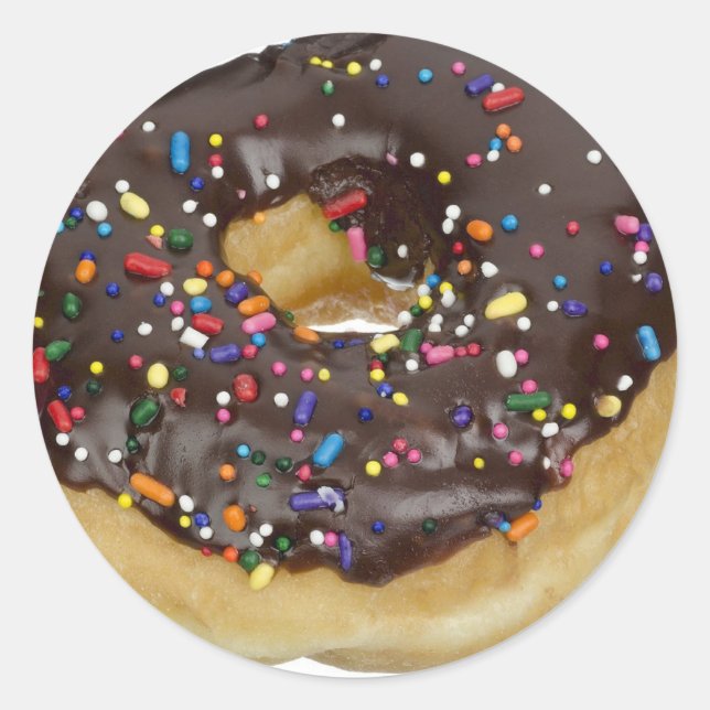 Adesivo Rosquinha de chocolate Sprinkles (Frente)