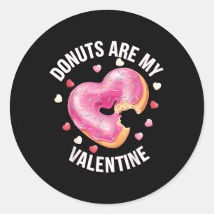 Adesivo Rosquinha De Coração Bonita Com Dia de os namorado