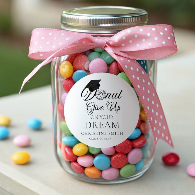 Adesivo Rosquinha desiste da rosquinha de Graduação dos se (Criador carregado)