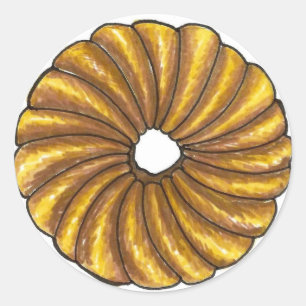 Adesivo Rosquinha do Café da Mancha Rotação Francesa