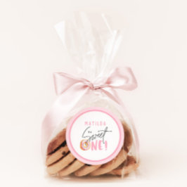 Adesivo Rosquinha doce, um primeiro aniversario, favor