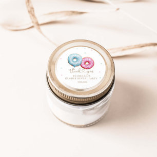 Adesivo Rosquinha Gênero Revela Festa De Menino Ou Raparig