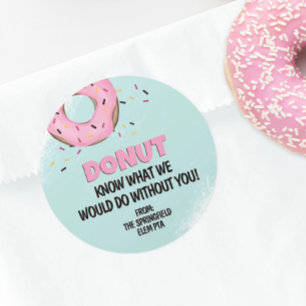 Adesivo Rosquinha Não Sei O Que Faria Sem Você Rosquinha 