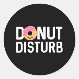 Adesivo Rosquinha Pajama Engraçado Dormir Coitado Pun Cita