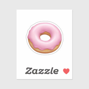 Adesivo Rosquinha rosa Emoji Art