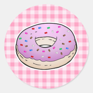 Adesivo Rosquinha rosa mais doce