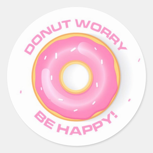 Adesivo Rosquinha Worry Stickers (Frente)