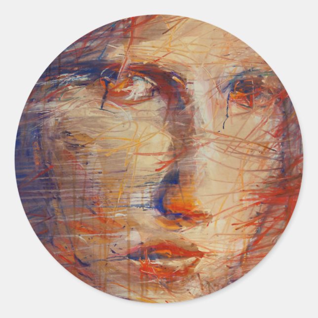 Adesivo Rosto Abstrato (Frente)