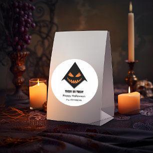 Adesivo Rosto Assustador do Halloween - Design de Truque o