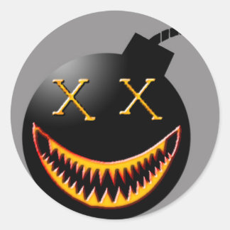 Adesivo rosto da bomba