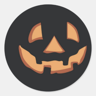 Adesivo Rosto de abóbora para Halloween