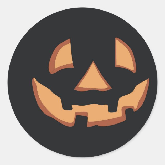 Adesivo Rosto de abóbora para Halloween (Frente)