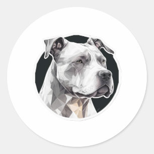 Adesivo Rosto de cão Pitbull
