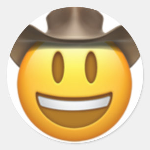 Adesivo Rosto de Cowboy emoji