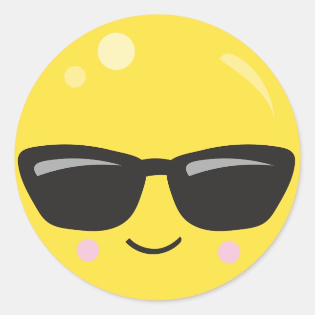 Adesivo Rosto de Emoji (Frente)