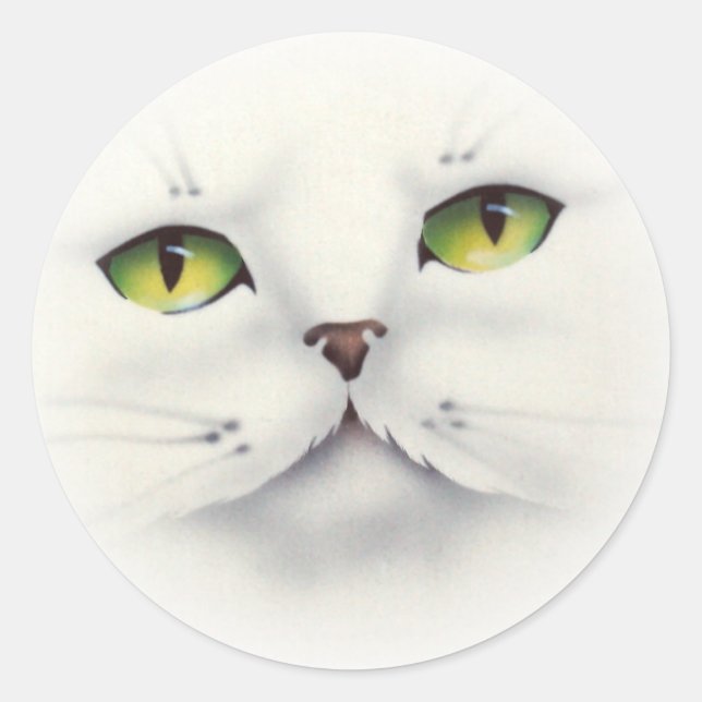 Adesivo rosto de gato (Frente)
