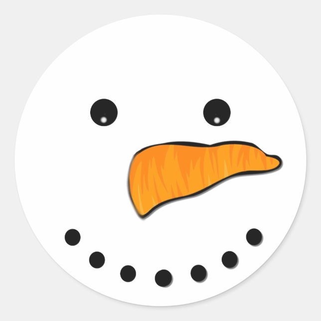 Adesivo Rosto de Neve (Frente)