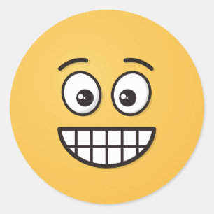 Adesivo Rosto de ressonância com olhos abertos