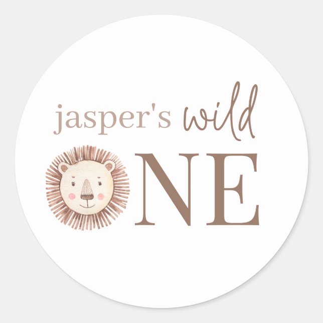 Adesivo Rosto de um Leão Selvagem (Frente)