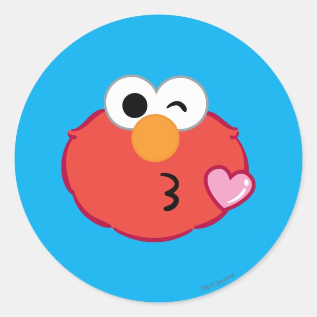 Adesivo Rosto do Elmo Enviando um Beijo (Frente)