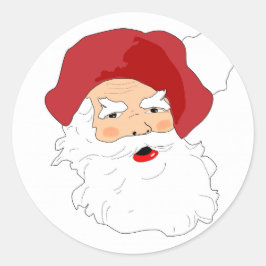 Adesivo Rosto do Papai Noel