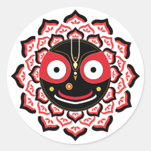 Adesivo Rosto do Senhor Jagannath Chakra Divindade Hindu
