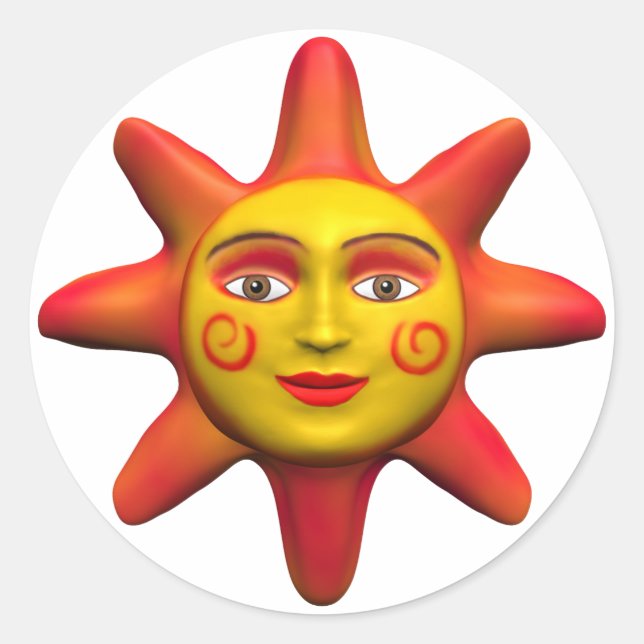 Adesivo Rosto do sol (Frente)