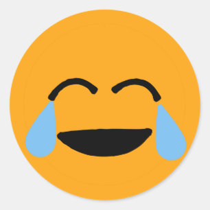 Adesivo Rosto Engraçado Emoticon Emojii Laranja Emoticon E