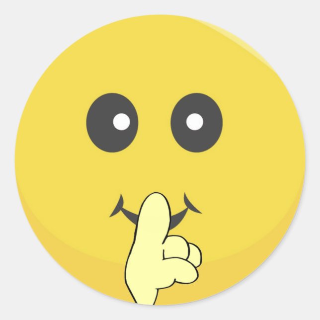 Adesivo Rosto Feliz e Amarelo Brilhante (Frente)