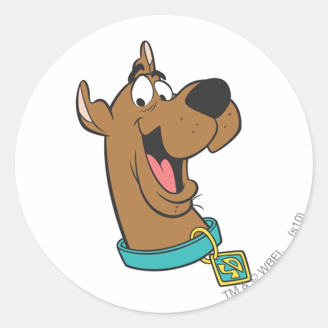 Adesivo Rosto Feliz Scooby-Doo (Frente)