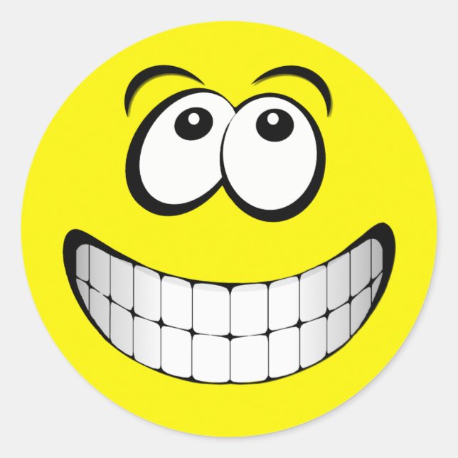 Adesivo Rosto Grande Amarelo (Frente)