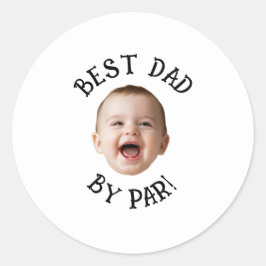 Adesivo Rosto Personalizado Melhor Pai pela Par Nova Bebê