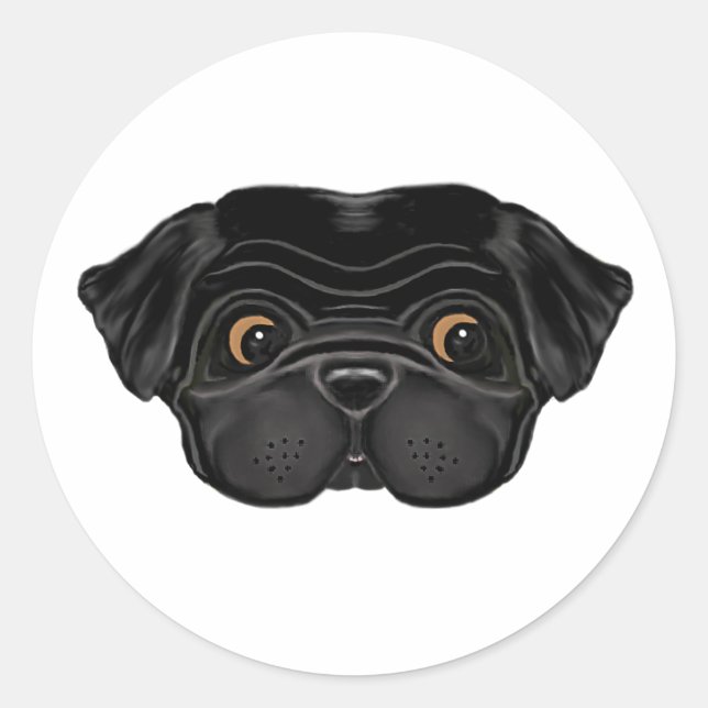 Adesivo Rosto preto-branco (Frente)
