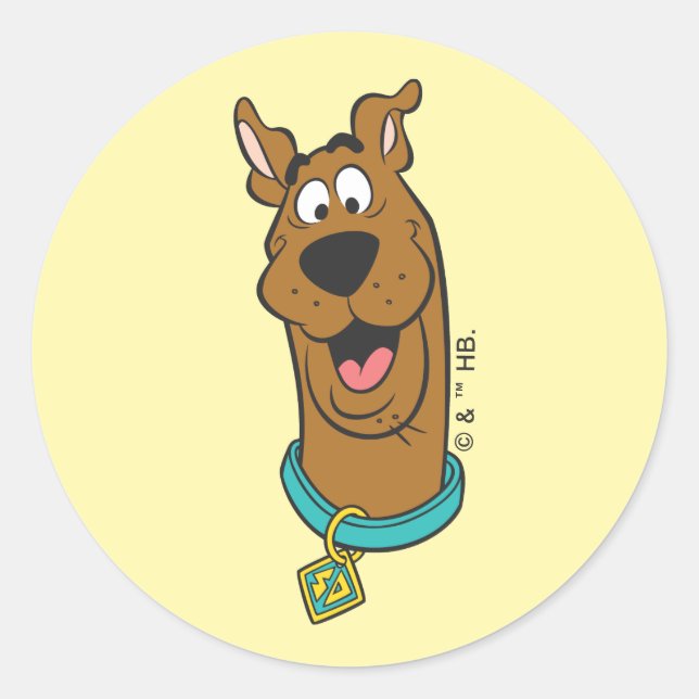 Adesivo Rosto Scooby-Doo Sorrindo (Frente)