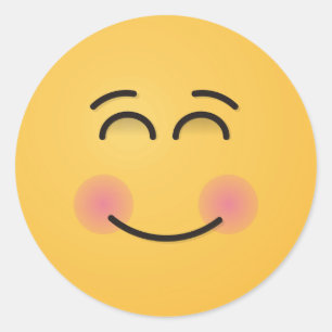 Adesivo Rosto sorridente com olhos sorridentes