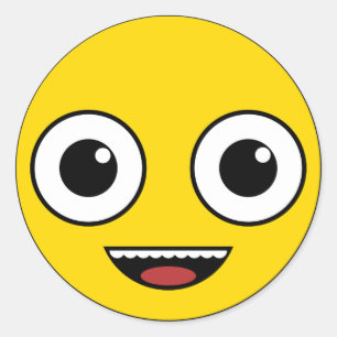 Adesivo Rosto Super Feliz