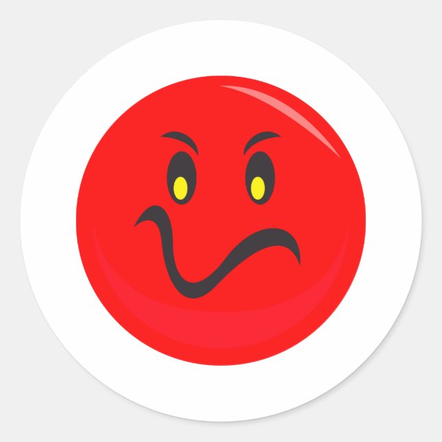 Adesivo rosto vermelho (Frente)