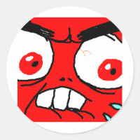 Rosto Vermelho Zangado