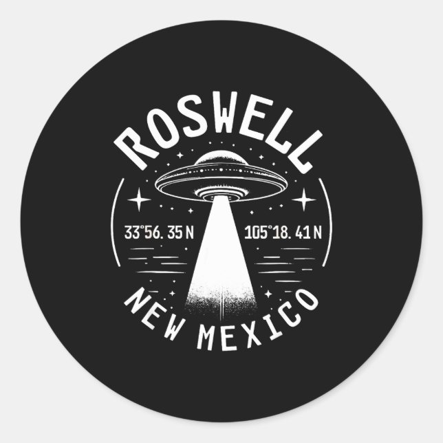 Adesivo Roswell New Mexico Alien Ufo Area 51  (Frente)