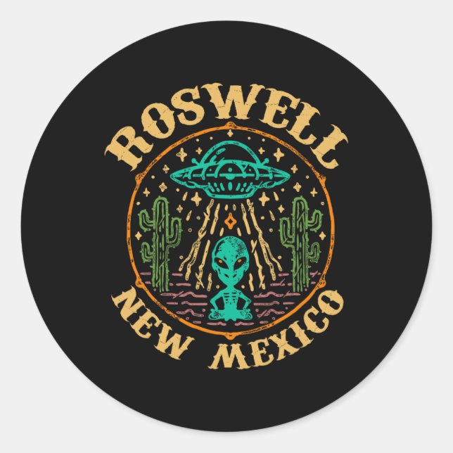 Adesivo Roswell Nm 1947 - Funny Roswell Aviation New Mexic (Frente)