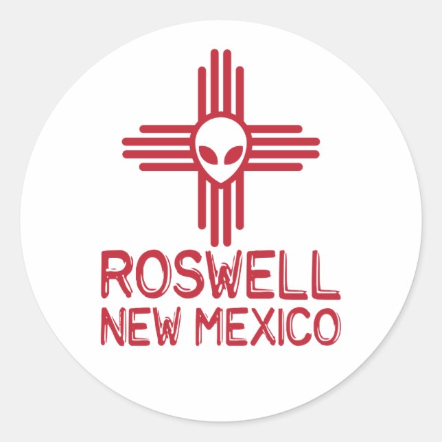 Adesivo Roswell Novo México (Frente)