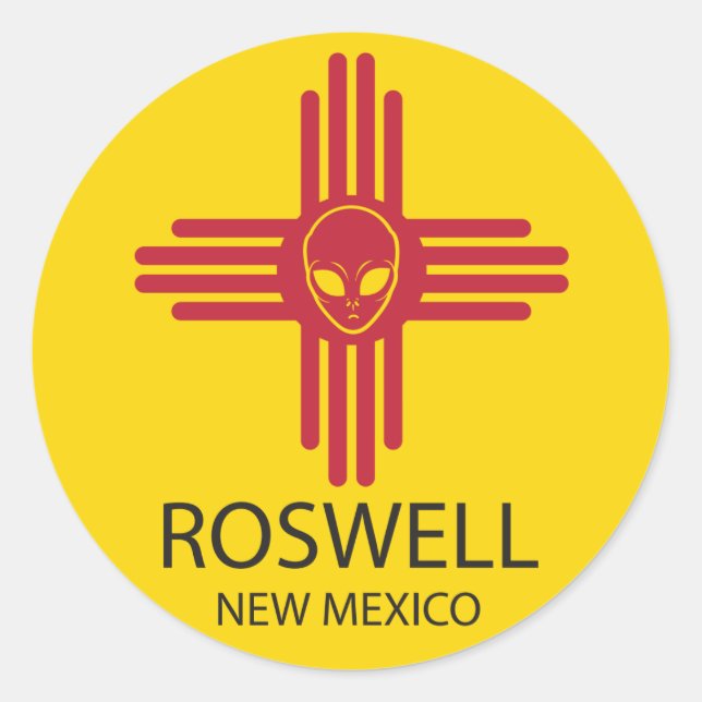 Adesivo Roswell Novo México (Frente)