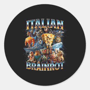 Adesivo Rot do Cérebro Italiano Memes Engraçados Menino
